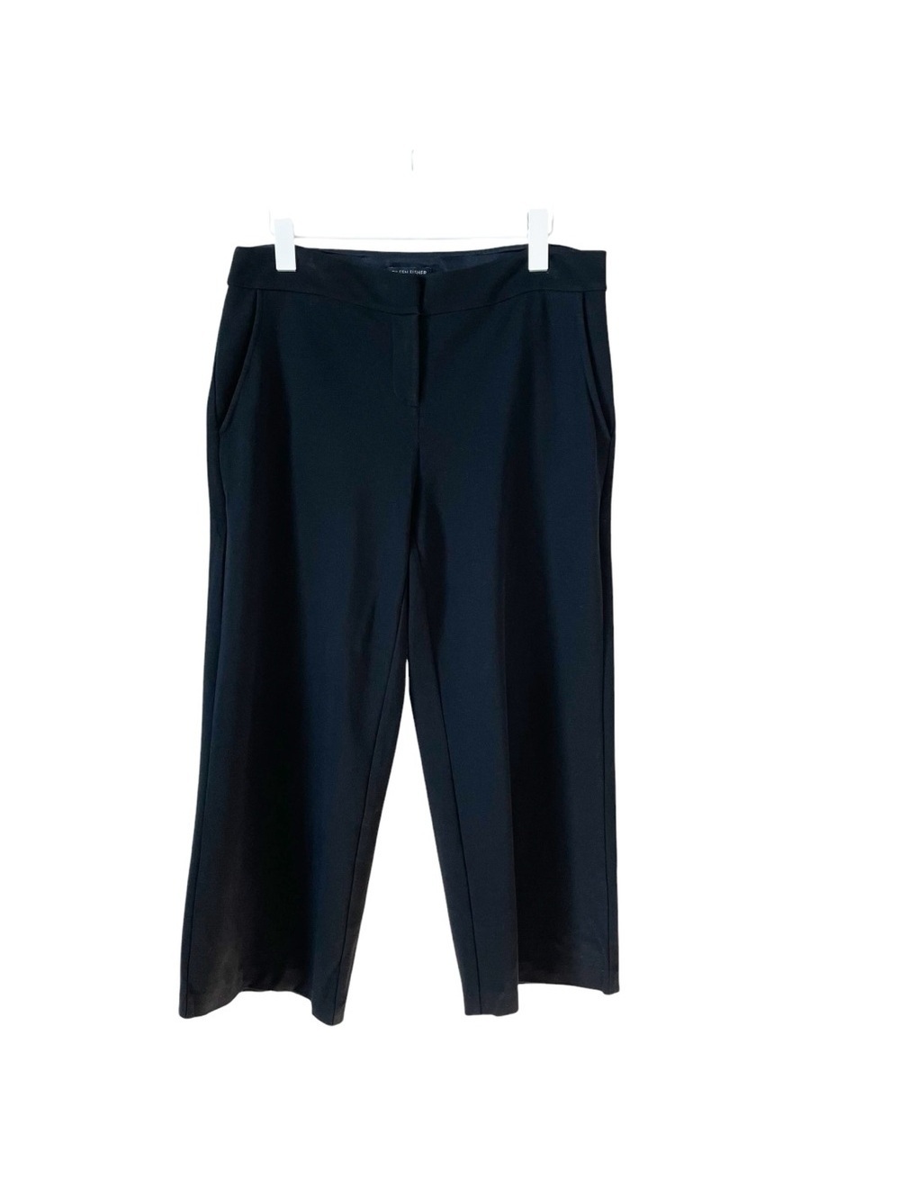 Eileen Fisher Viscose Knit Cropped Pant Black Size XS Office Minimalist Career